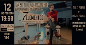 Ян Филяровский Приглашает вас на  новый концерт «Семь стихий» в Барселоне.